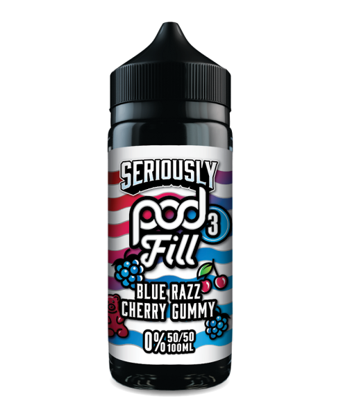 Blue Razz Cherry Gummy 100ml By Seriously PodFill 3