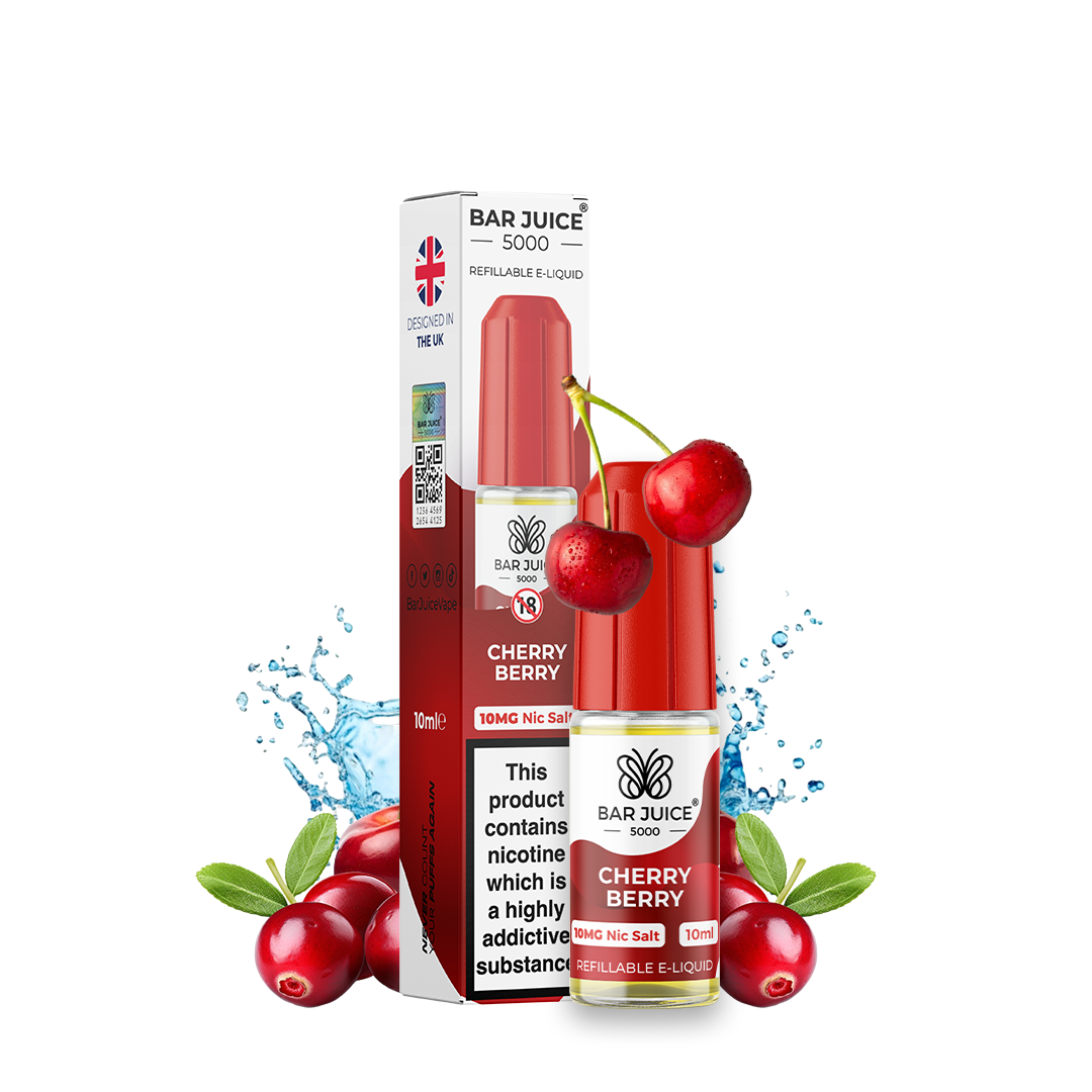 Cherry Berry Nic Salt E-Liquid By Bar Juice 5000