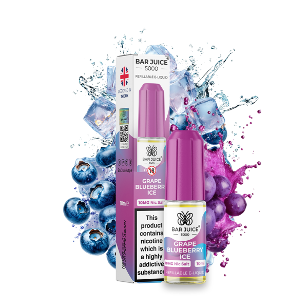 Grape Blueberry Ice Nic Salt E-Liquid By Bar Juice 5000